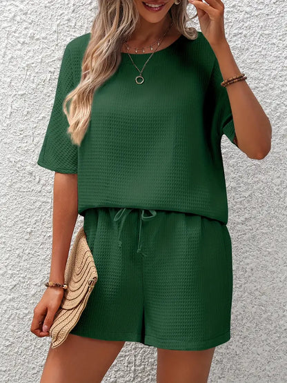 Solid Waffle Two-piece Set